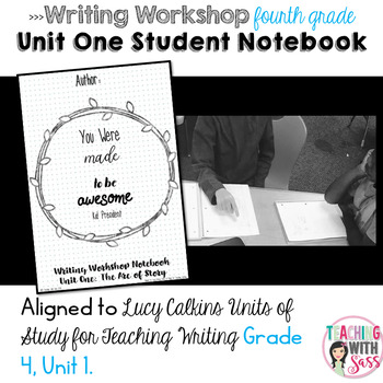 Preview of Lucy Writing Notebook: Grade Four, Unit One: The Arc of Story