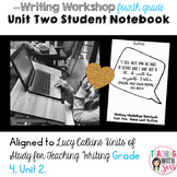 Lucy Writing Notebook: Grade Four, Unit Two: Boxes and Bullets