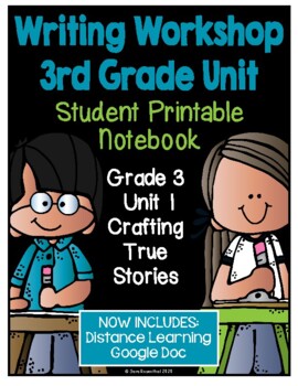 Preview of Lucy Writing Workshop: 3rd Grade Notebook - Unit 1 - Distance Learning