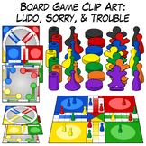 Ludo, Sorry, & Trouble | Board Game Clip Art