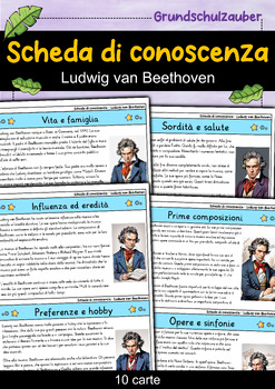 Preview of Ludwig van Beethoven - Scheda di conoscenza - Personaggi famosi (Italiano)