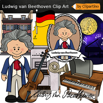Preview of Beethoven clip art