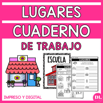 Preview of Lugares | Cuaderno de Trabajo | Places Spanish Workbook