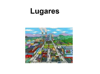 Preview of Lugares Português