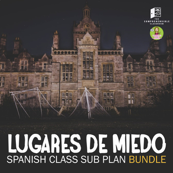 Preview of Lugares de miedo // Sub Plans BUNDLE