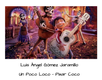 Preview of Luis Ángel - Coco - Poco Loco - Lyric Sheet - Música para la clase de español