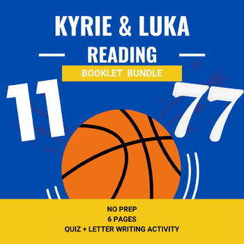 Preview of Luka Doncic & Kyrie Irving Reading Booklet Bundle