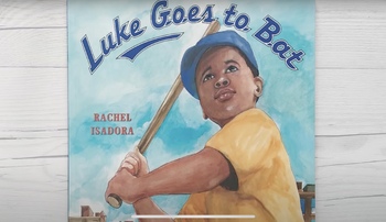 Preview of Luke Goes to Bat 2nd Grade Journey's Vocab Google Slides