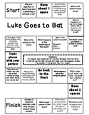 "Luke Goes to Bat" Comprehension Game Board