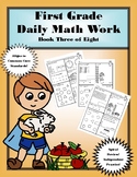 First Grade Daily Math: Book Three