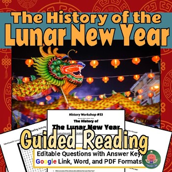 Preview of Lunar Chinese New Year No Prep Lesson