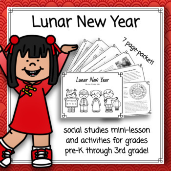 Preview of Lunar / Chinese New Year Social Studies Mini Lesson & Activities