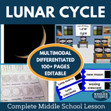 Lunar Cycle Grade 6 7 8 Science Lesson - Moon, Hands-on, L