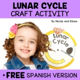 Moon Phases and Lunar Cycle Craft Activity + FREE Spanish