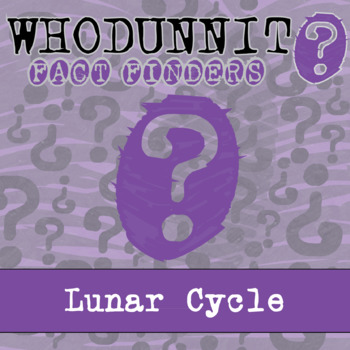 Preview of Lunar Cycle Whodunnit Activity - Printable & Digital Game Options