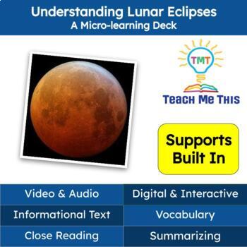 Preview of Lunar Eclipse Informational Text Reading Passage and Activities
