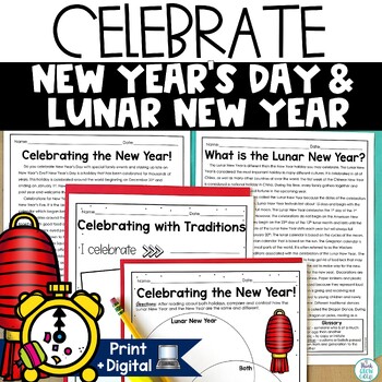 Preview of Lunar New Year Close Reading Passages 2024 Chinese New Years Around the World