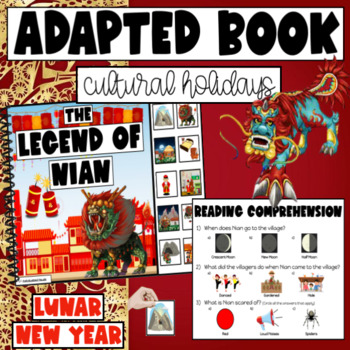 Preview of Lunar New Year Activity - Legend of Nian Adapted Book for Special Ed