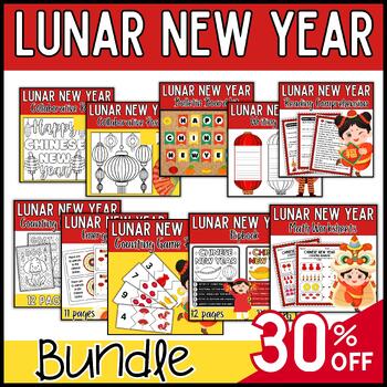 Preview of Lunar New Year Activity and Bulletin Board Bundle 30% OFF | Chinese New Year