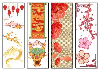 Preview of Printable Lunar New Year Bookmarks