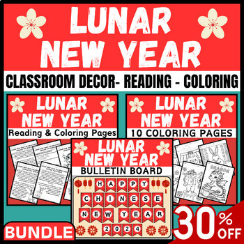 Preview of Lunar New Year Bundle | Chinese New Year 2024 Classroom Decor and Activities