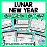 Lunar New Year Escape Room Stations - Reading Comprehensio