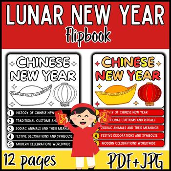 Preview of Lunar New Year Flip book | Chinese New Year Dragon 2024 Flip Book