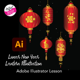 Lunar New Year Lantern Illustration- Adobe Illustrator Lesson