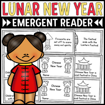 Preview of Lunar New Year Mini Book for Emergent Readers • Chinese New Year Emergent Reader