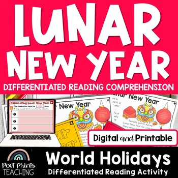 Preview of Lunar New Year Nonfiction Reading Activity | Chinese New Year
