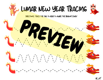 Preview of Lunar New Year : Pre-Writing Worksheet
