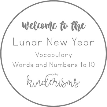 Preview of Lunar New Year Words and Numbers to 10 (Korean, Chinese and Vietnamese)