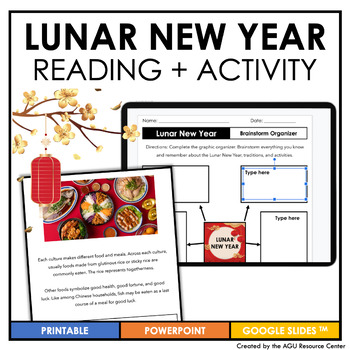 Preview of Lunar New Year Worksheets + Digital Activity | Special Education