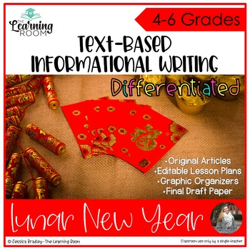 Preview of Lunar New Year Writing Prompts - Text Based Informational Writing