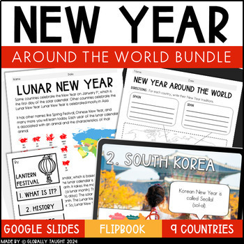Preview of New Years Celebrations Around the World Bundle with Lunar New Year Activities