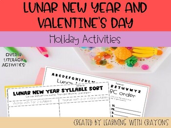 Preview of Lunar New Year and Valentine's Day Literacy Activities