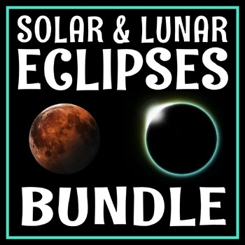 Preview of Lunar and Solar Eclipse Activities and Worksheet Bundle