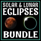 Lunar and Solar Eclipse Activities and Worksheet Bundle