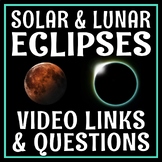 Lunar and Solar Eclipse WebQuest Online Activity with Videos Only