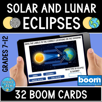 Preview of Lunar and Solar Eclipses Boom Cards