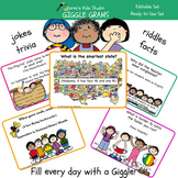 Grams GIGGLE GRAM CARDS Jokes, Riddles and Facts (Karen's Kids Printables)