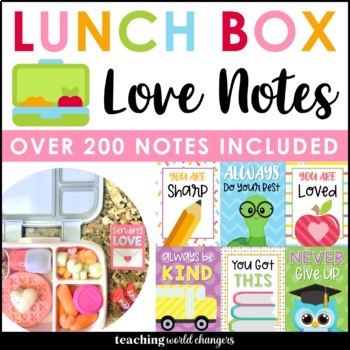 Preview of Motivational Testing Notes | Desk Notes | Lunchbox Love Notes for the Year