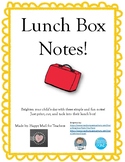 Lunch Box Notes