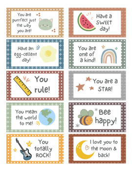 Lunch Box Notes - Positive Affirmations by Little Whimsical Press