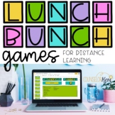 Lunch Bunch Activities: Counseling Games for Distance Learning