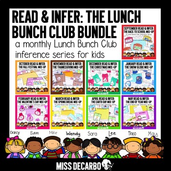 Preview of Lunch Bunch Club Read and Infer BUNDLE