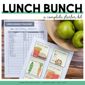 Preview of Lunch Bunch Invitations - Editable Lunch Bunch Invites & Passes & Tracker