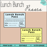 Lunch Bunch Pass