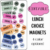 Lunch Choice Magnets | EDITABLE