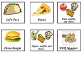 Lunch Choice's Made Easy (picture cards & names)